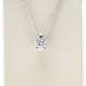 Chain And Pendant In 18K White Gold With Diamond 0,10 Cts