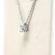 Chain And Pendant In 18K White Gold With Diamond 0,20 Cts