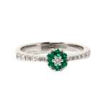 Bague en or blanc 18 carats. et 0.21CT diamants.