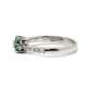 18kte white gold ring. and 0.21CT diamonds.