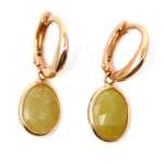 Boucles d'oreilles en or 18kt quartz