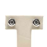 Boucles d'oreilles en or blanc 18kte. 0.30CT.