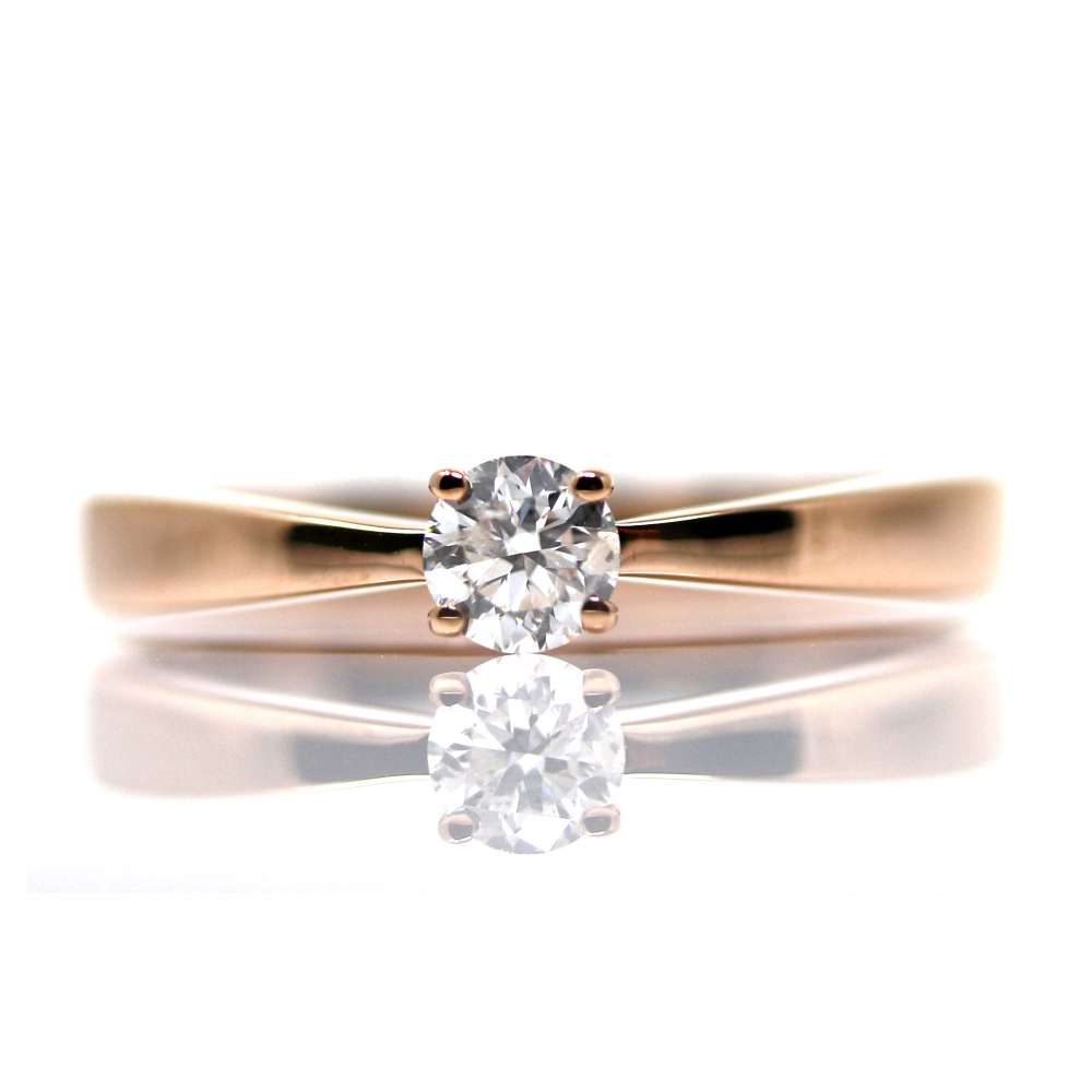 Engagement ring 18K Gold 0.10Ct