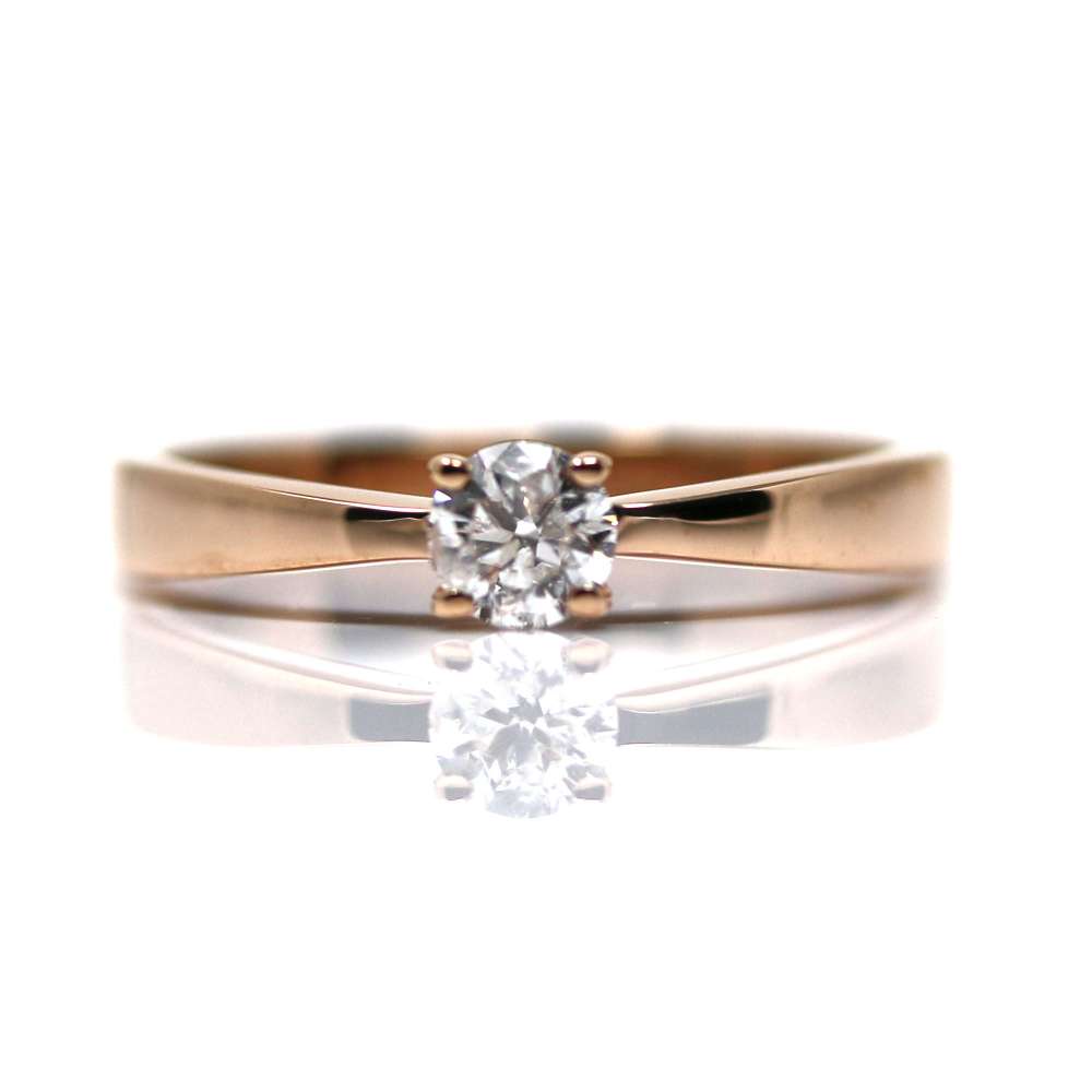 Engagement ring 18K Gold 0.30Ct