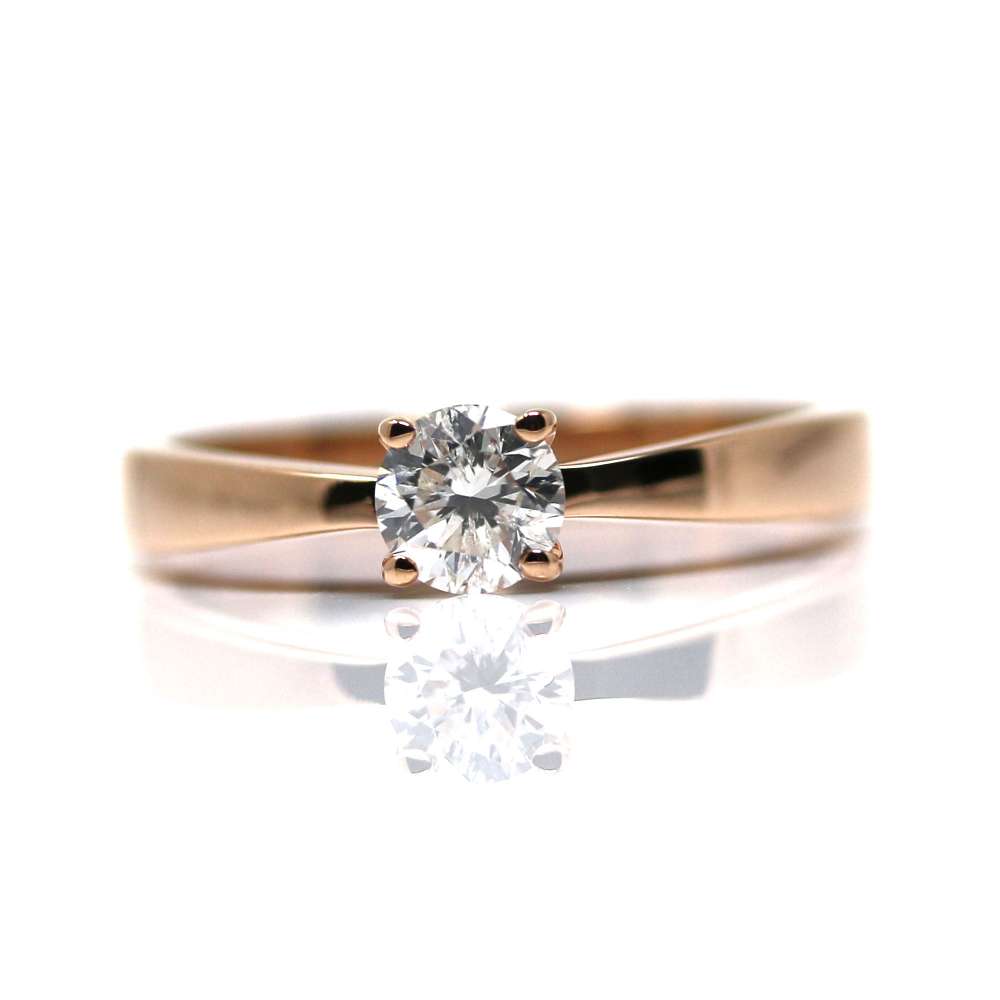 Engagement ring 18K Gold 0.40Ct