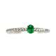 White Gold and Emerald Ring