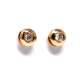 Rose Gold Earrings 18kte & Diamond 0.14 CT