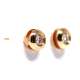 Rose Gold Earrings 18kte & Diamond 0.20 CT