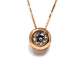Chain And Pendant In 18K Rose Gold With Diamond 0,21 Cts