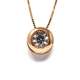 Chain And Pendant In 18K Rose Gold With Diamond 0,30 Cts