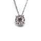 Chain and Pendant White Gold 18k 0.27Ct.