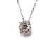 Chain and Pendant White Gold 18k 0.27Ct.