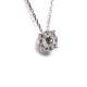 Chain and Pendant White Gold 18k 0.27Ct.