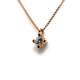 Chain And Pendant In 18Kte Rose Gold With Diamond 0,10CT