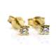Yellow Gold and Brilliant Earrings 0.15Ct