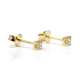 Yellow Gold and Brilliant Earrings 0.15Ct