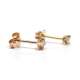 Rose Gold and Brilliant Earrings 0.12Ct