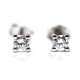 Clous d'oreilles Or Blanc 18 Kte. 0,40 CT