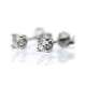 Clous d'oreilles Or Blanc 18 Kte. 0,40 CT