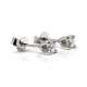 Clous d'oreilles Or Blanc 18 Kte. 0,40 CT