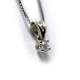 Chain And Pendant In 18K White Gold With Diamond 0,05 Cts