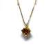 Chain And Pendant In 18K Yellow Gold With Citrine 3,5mm