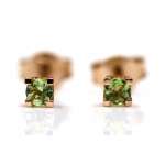 Rose Gold and Peridot Earrings