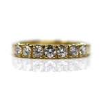 Anneau Or Jaune 18Kl & Diamant 0,59 Ct