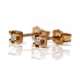 Rose Gold Earrings 18kl & Diamond 0,10Cts