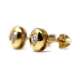 Yellow Gold Earrings 18kl & Diamond 0.29Ct