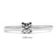 Engagement Ring White Gold 18Kl 0,15 Cts