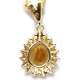 18kte Yellow Gold Chain and Pendant with Citrine and Periods