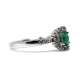 18Kl Emerald White Gold Ring