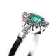 18Kl Emerald White Gold Ring