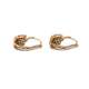 18Kte Rose Gold earrings with Zircons
