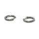 18Kte White Gold earrings with Diamonds 0,18Ct