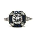 Anillo Vintage 0.70 Ct Platino