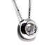 Chain And Pendant In 18Kte White Gold With Diamond 0,20 Cts