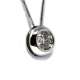Chain And Pendant In 18Kte White Gold With Diamond 0,40 Cts