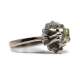 18Kte White Gold Ring with Zircons