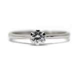 Anillo Oro Blanco 18kt Diamante 0,67 Ct