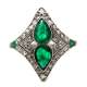 Platinum Emerald Ring