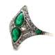 Platinum Emerald Ring