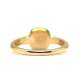 Ring Rose Gold 18Kl Green Quartz
