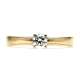 Engagement Ring Rose Gold 0.31 Ct