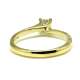Engagement Ring Yellow Gold 0.30 Ct