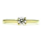 Engagement Ring Yellow Gold 0.30 Ct