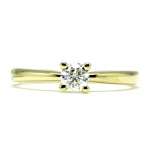 Solitario Oro Amarillo 0.31 Ct