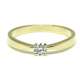 Engagement Ring Yellow Gold 0.21 Ct