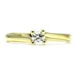 Solitario Oro Amarillo 0.18 Ct